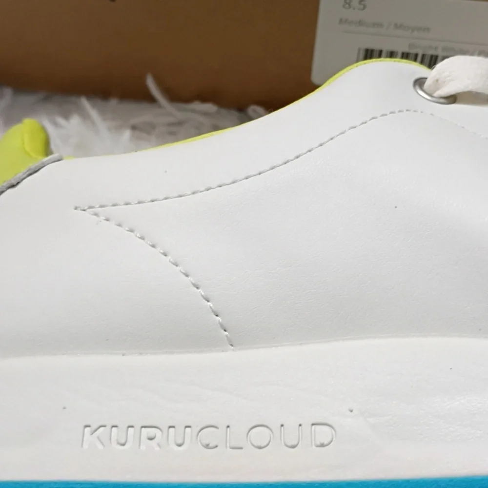 New KURU Classic Roam Women's Sneakers Leather White Size 9.5M Plantar Fascitis